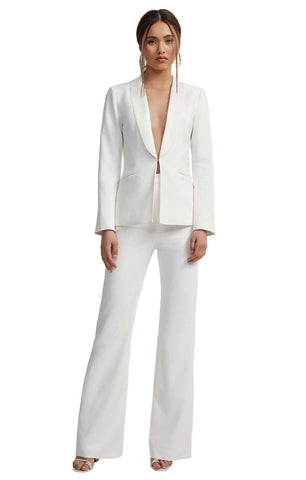 Lexi White Daisy Jacket & Donna Trouser Co-Ord in UK 12