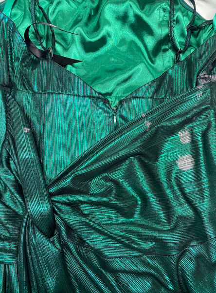 Prem The Label Jade Green Onyx Twist Midi Dress