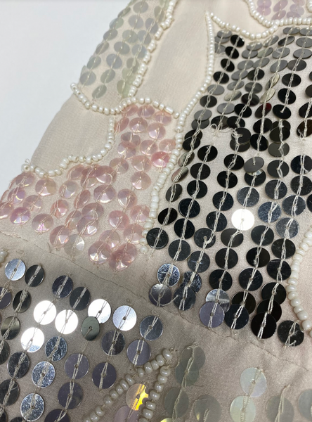 ASOS DESIGN Midi Dress in Pearl and Sequin Embellishment UK 6