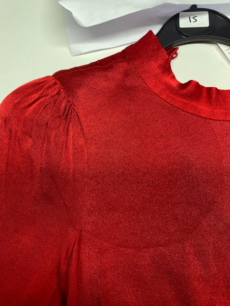 Saylor Fire Red Quin Mini Dress UK S