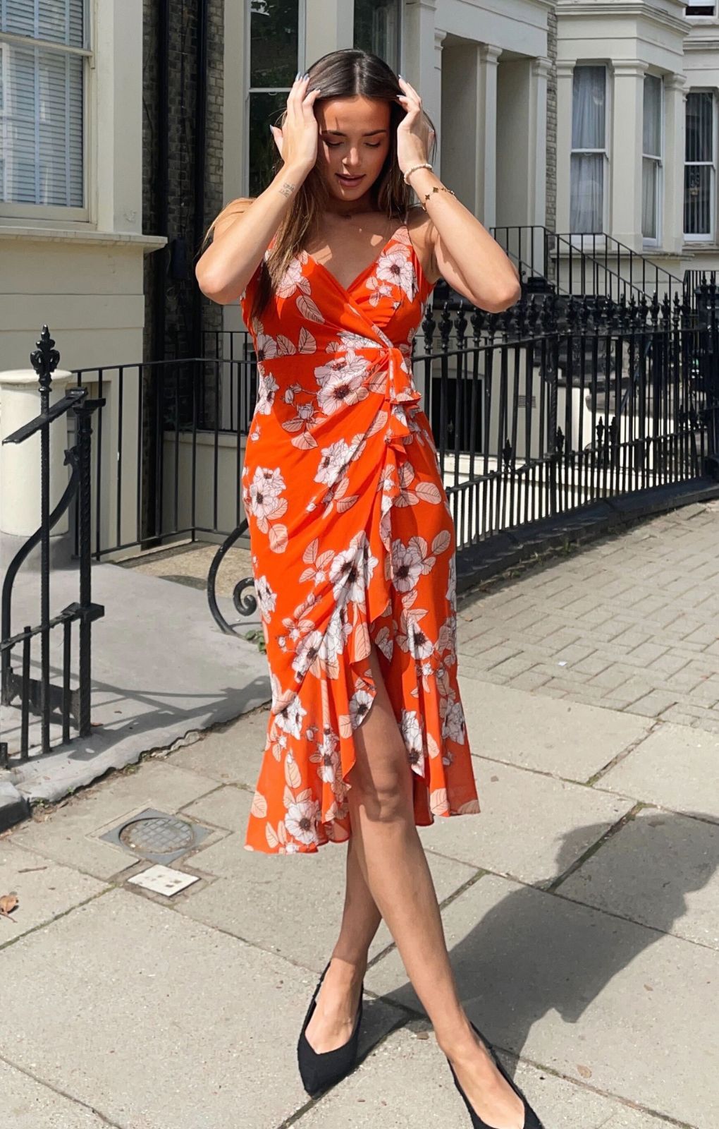 Bardot Orange Poppy Loretta Maxi Dress