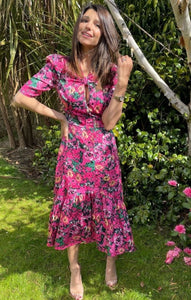 Hope & Ivy Pink Francine Dress UK 8